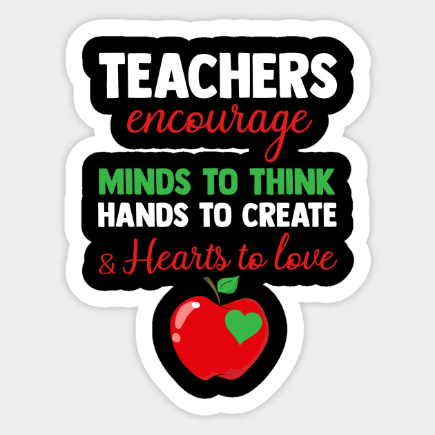 Teachers Encourage Minds To Think Sticker by Danielsmfbb